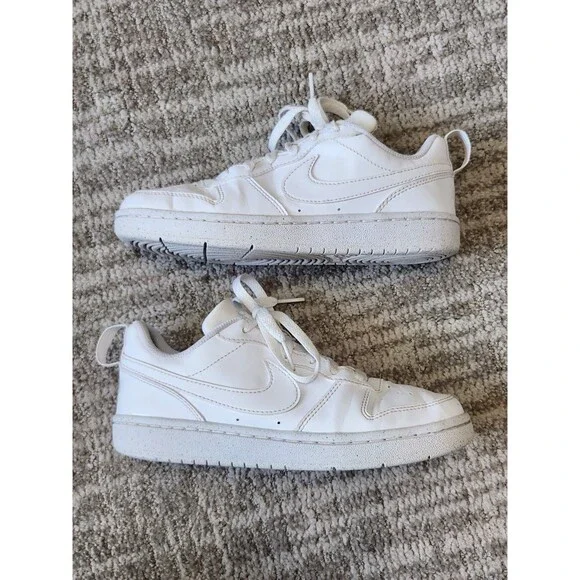 Nike Court Borough Low Recraft sneakers shoes white size 4 youth - Picture 5 of 9